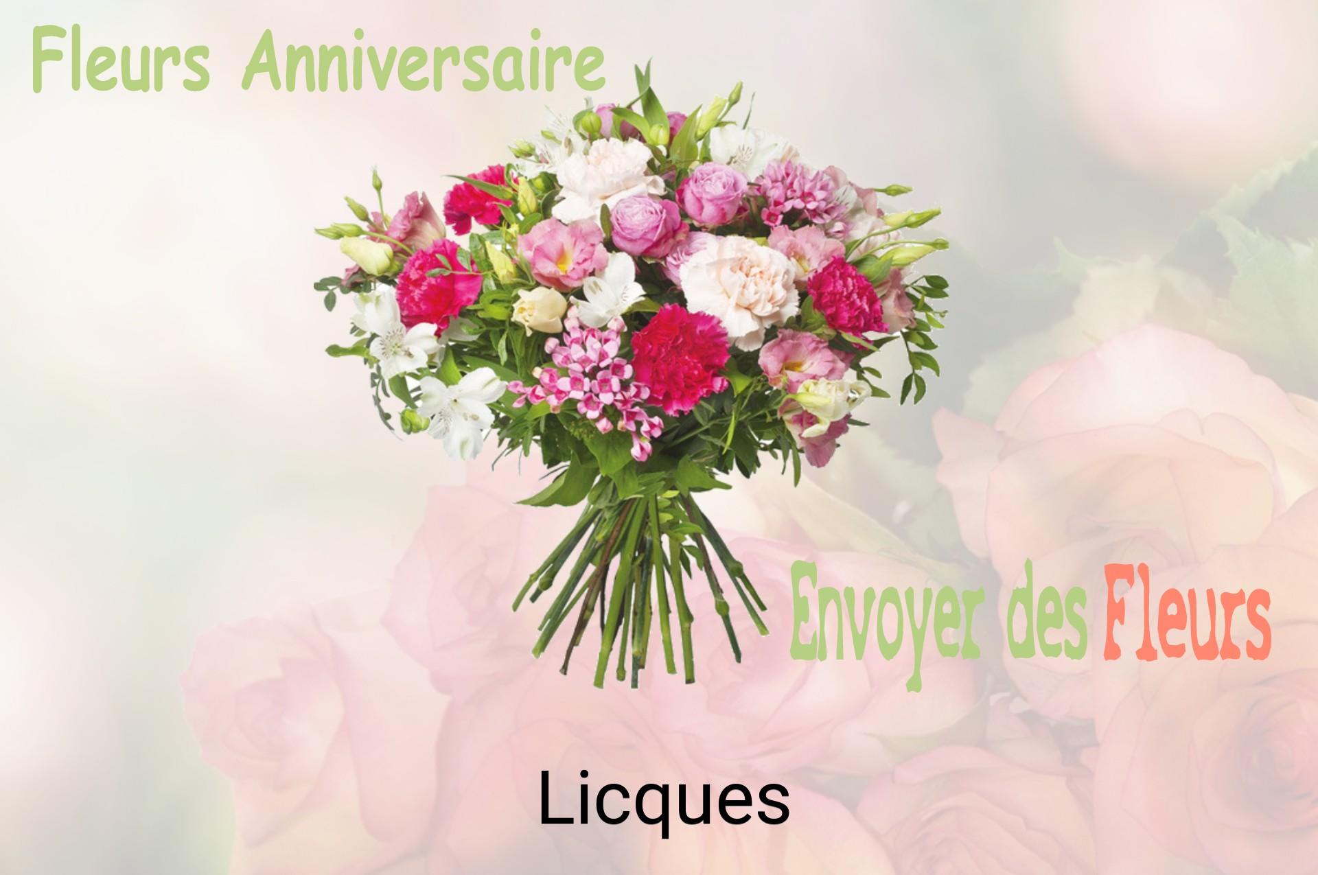 Bouquet de fleurs d’anniversaire livré à Licques