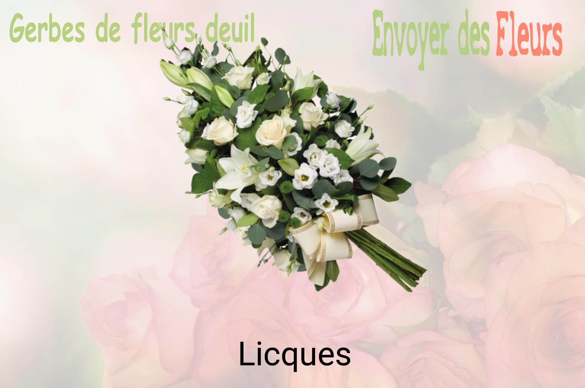 Gerbe de fleurs de deuil livrée à Licques